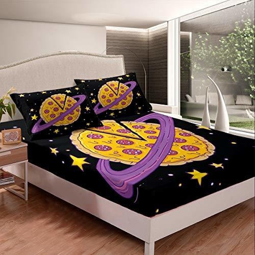 Sábanas Y Fundas - Sheet Set Twin Xl Size 3d Abstract Pizza 