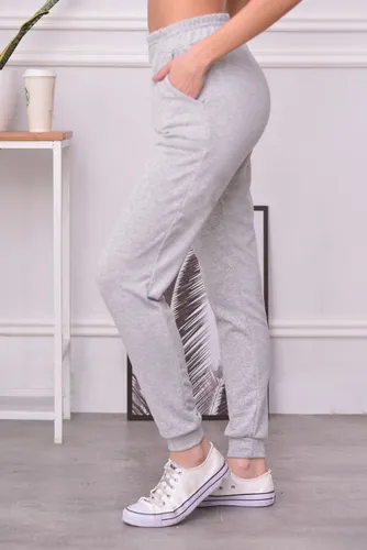 Pantalon Jogging Mujer Lanilla Con Bolsillo