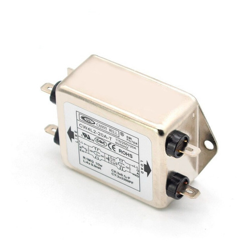 Filtro De Linha Industrial Supressor De Emi Rfi 20a