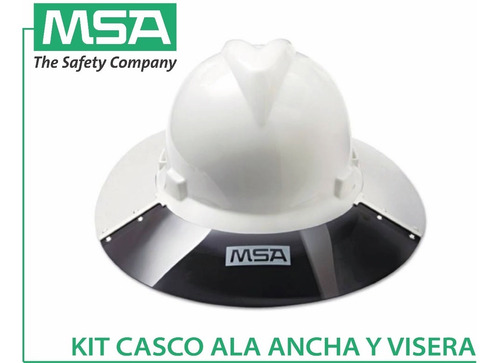 Kit De Casco Ala Ancha Y Visera Para Sombra 697410 Msa