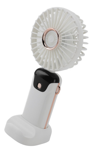 Ventilador Portátil Recargable Con Base De Mano Usb 5 Veloci