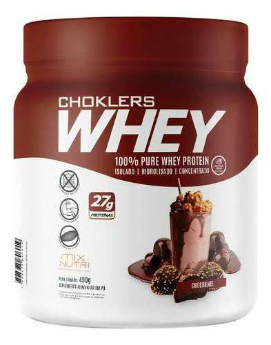 Suplemento Whey Protein Choklers Chocrante 480g Mix Nutri