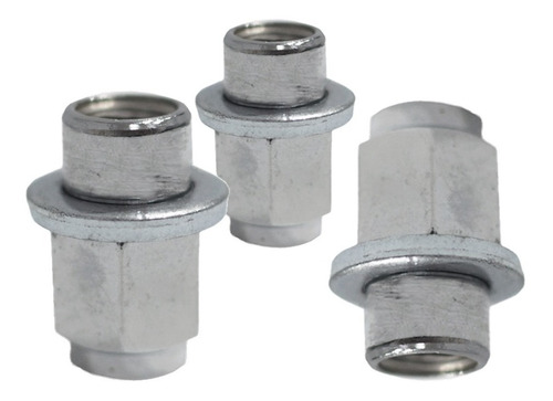 Imagen 1 de 7 de Kit 24 Tuercas Arandela Plana Cromadas Para Toyota Hilux
