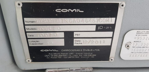 Comil Svelto Mb 1722 46 Lug. 2010 Impecavel Confira Ref.211