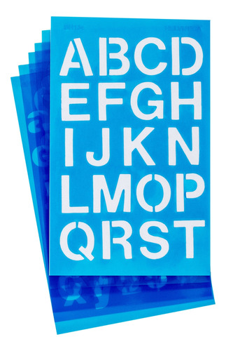 C-thru Westcott Lettercraft Stencil, Fuente Helvetica, Carac