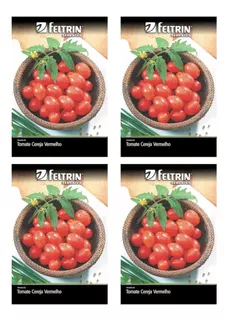 4x Sementes De Tomate Cereja Carolina Feltrin