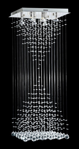 Plafon Moderno Caireles Colgante Estratos Doble 8 Luces Led