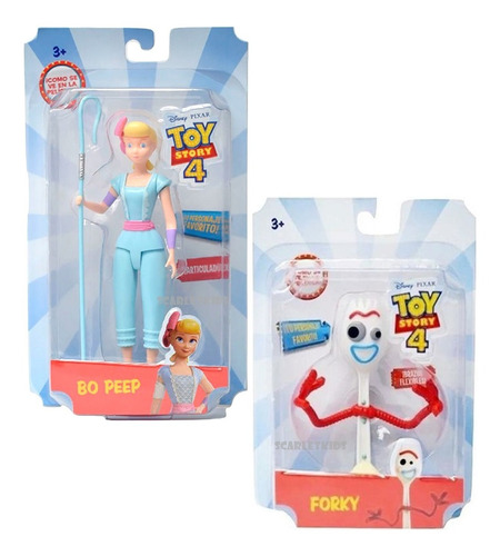 Forky + Bo Peep Articulados Toy Story 4 Original Scarletkids