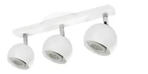 Comprar Lampara Aplique Techo Pared Gioluce Tini Gap 3 Luces Bocha Blanco Cromo