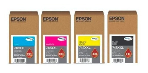 Imagen 2 de 7 de Cartucho Epson T748xxl Amarillo Original Wf 6090/6590