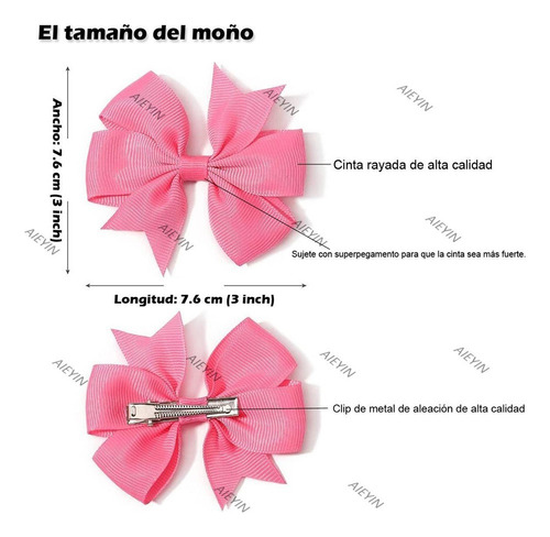 A Lazos De Colores Horquillas Para Bebé Niñas 20 Piezas