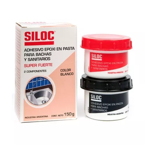 Siloc Epoxi Blanco Pasta Adhesivo Epoxi 2 Componentes 150g