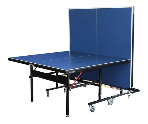 Imagen 2 de 5 de Mesa Ping Pong Meiso Plegable C/rueda F10 Mesappf10