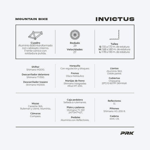Mountain Bike Invictus R29 27v