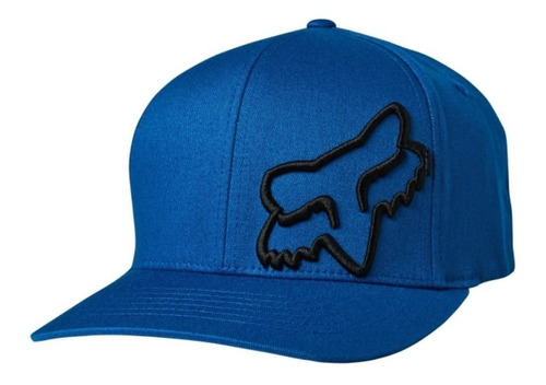 Imagen 1 de 5 de Gorra Flex 45 Flexfit Azul Con Logo Negro Moto Atv Fox 