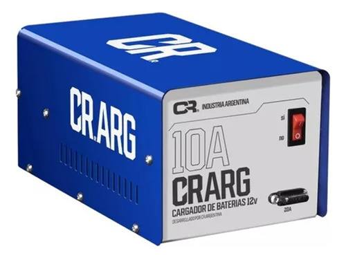 Cargador Bateria Cr 10 Amp Carga Fija Para Auto Lancha 12v 