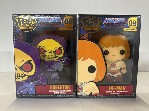 Dos Pack Pop Pin Masters Of The Universe He-man Y Skelletor