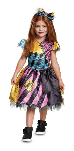 Disfraz Talla (3t-4t) Para Niñas Traje De Sally Halloween