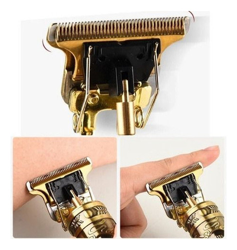 Máquina De Cortar Cabelo E Barba Com Visor Recarregavel
