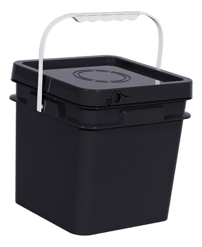 Cubo Cuadrado Con Asa Y Tapa Para Almacenar Alimentos, Para