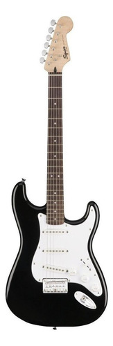 Guitarra eléctrica Squier by Fender Bullet Stratocaster HSS de álamo/tilo black poliuretano brillante con diapasón de laurel