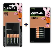 Comprar Duracell rechargeable DX1500 kit cargador con 4 pilas AA 2500mAh y 6 pilas AAA 900mAh