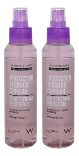 Protector Térmico Capilar 125ml - W Hair Therapy X2 Unid