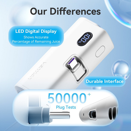 Batería Externa Para iPhone Y Android 2 En 1 De 4800mah