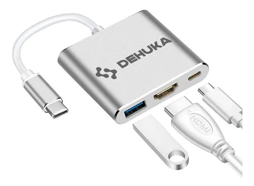 Adaptador Usb C A Hdmi Rj45 Usb 3.0 Usb C Dehuka Compatible Con Macbook Air  Pro