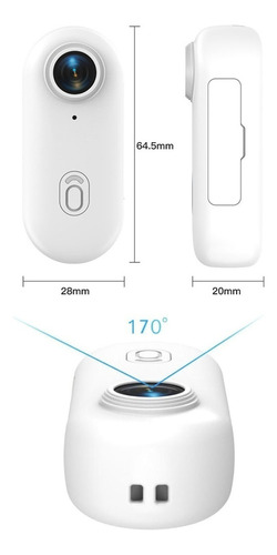 H Mini Câmera De Ação 4k - Rotação De 360° E À Prova D'água