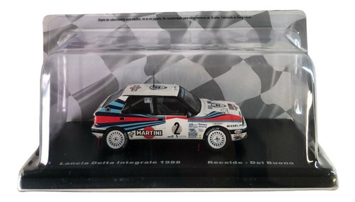 Lancia Delta Hf Integrale 1988 Martini A Escala 1/43 Diecast