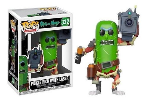 Funko Pop Pickle Rick With Laser Rick And Morty 332