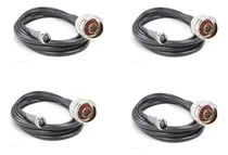 Comprar 4 Cabos Descida Celular Rgc 58 15 Mts Conectores Preço Top