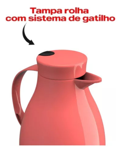 Garrafa Térmica Café Leite Bule Premium 1,0 Lts
