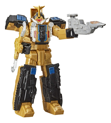 Figura De Acción Zord Métrico Del Ranger Dorado En Tv