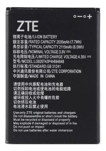 Bateria Zte Z835 Li3820t43p4h694848