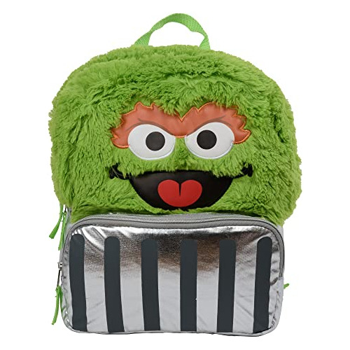 Mochila De Peluche De Barrio Sésamo Oscar The Grouch Para N