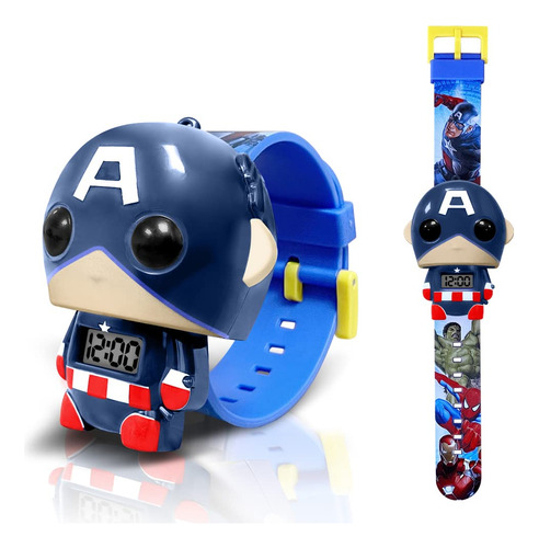 Reloj De Superheroe Para Ninos, Reloj Digital Para Ninos Y N