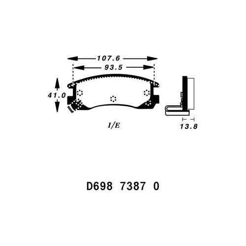 Balatas Traseras P/ Chevrolet Venture 97/01 3.4l V6 Gasolina