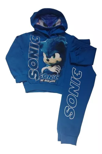 Conjunto Infantil Persnagem Sonic Exclusivo Roupa Fantasia