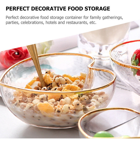 Plato De Cristal Para Salsas Y Postres, 2 Unidades