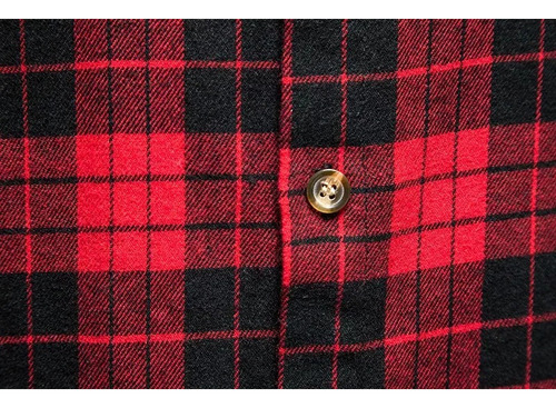 Camisa Casual A Cuadros Para Hombre, Doble Bolsillo