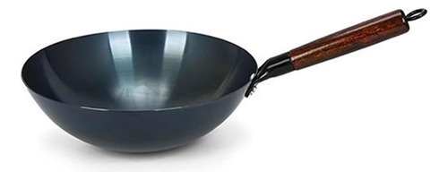 Panela De Wok Stir Fry Iron Tradicional Chinesa Redonda