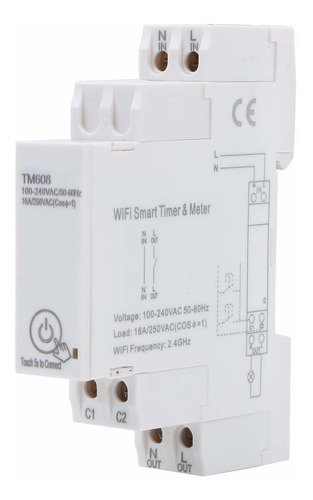 Medidor Inteligente Wifi 16a Tm608 Energia Monofasico