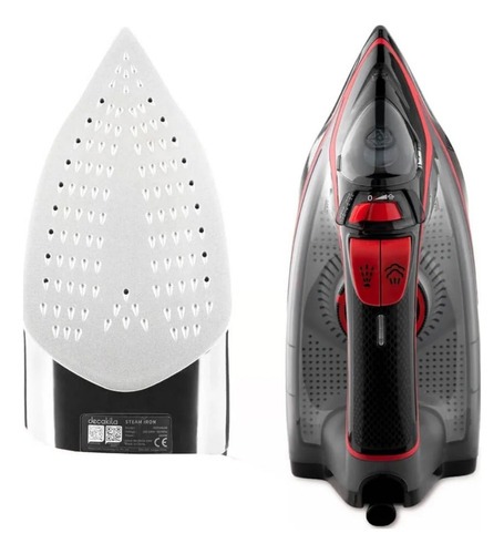 Plancha De Vapor Decakila 1700w Negro Revestimiento Ceramico