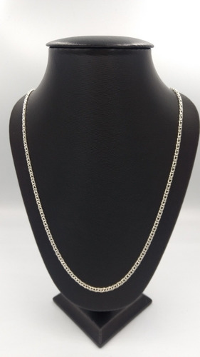 Imagen 1 de 5 de Cadena De Plata Fina Ley .925 Tejido Doble 50cm X 3mm
