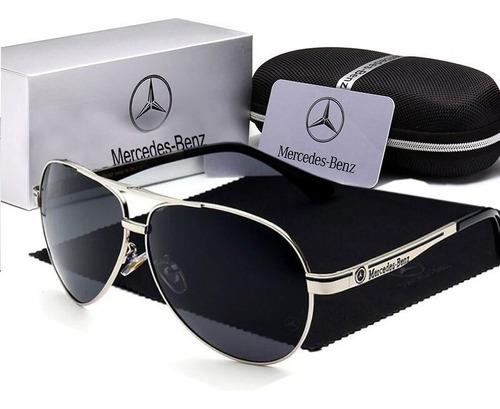 Gafas Marca Reggaeon Emblema Mercedes Benz 737 Color Plata