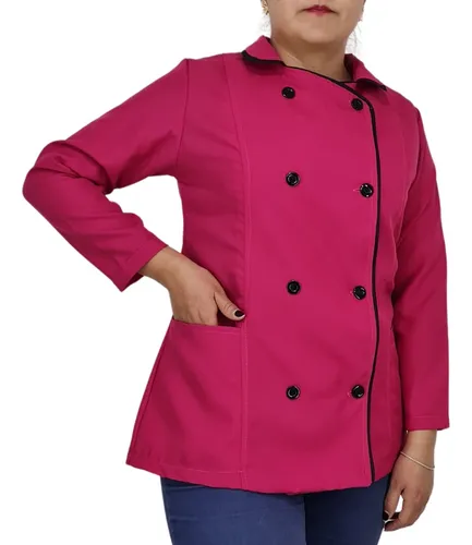 comprar Filipina Chef Mujer Rosa Fucsia Con Negro En Poliéster