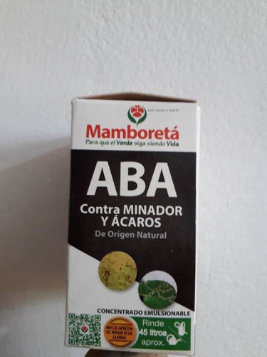Imagen 2 de 2 de Mamboreta Aba Insecticida Minador Y Acaros 30 Cm3