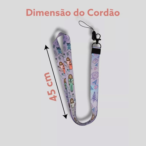 Porta Crachá + Cordão Bebê Enfermagem Uti Neo